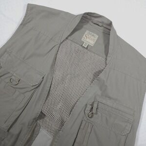 Cabela's Vest Mens Size 3XL Safari Series Utility Fishing Travel Zio Tan Pockets